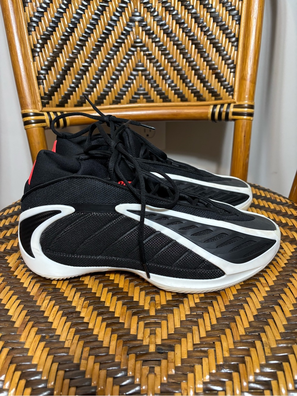 Adidas Anthony Edwards AE 2 Black White Red JS3508